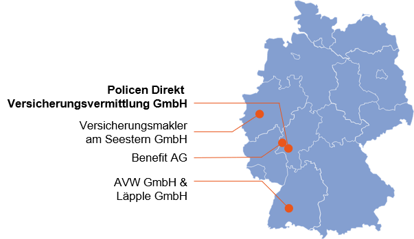 Standorte Maklerpartnerschaft